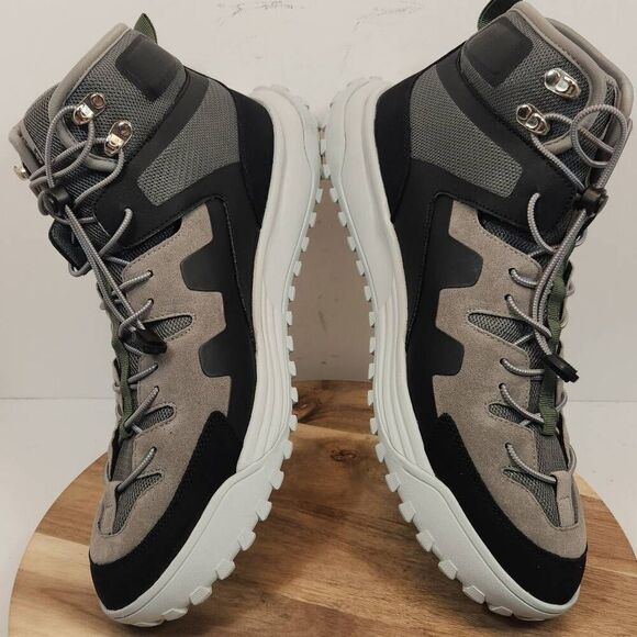 Hybrid Green Label Men's Casual Squill Sneakers Size 12 Black Gray - Picture 8 of 11